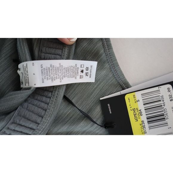 Nike BV3630 084 Women's Sz S Gray Dri-Fit Medium-Support Non-Padded Sports Bra - Picture 6 of 6